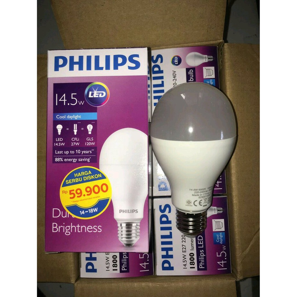 LAMPU LED PHILIPS 14,5WATT 14 watt