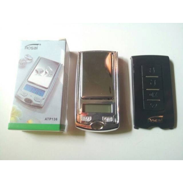 TIMBANGAN MINI EMAS 200 GRAM BENTUK REMOTE MOBIL ( 0,01 )