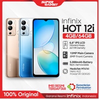 Infinix Hot 12i 4GB/64GB Ram 4GB Internal 64GB Garansi Resmi