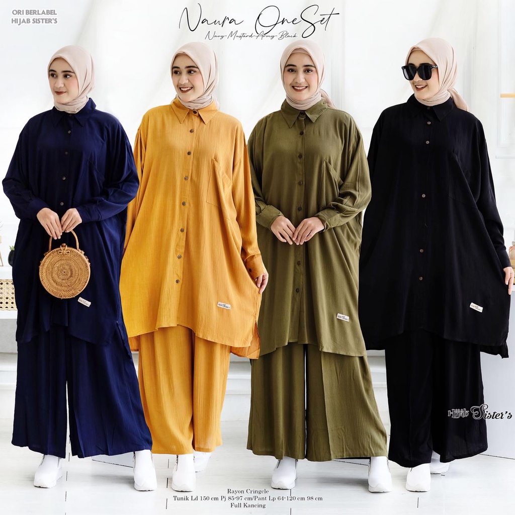Naura One Set by Hijab sister's