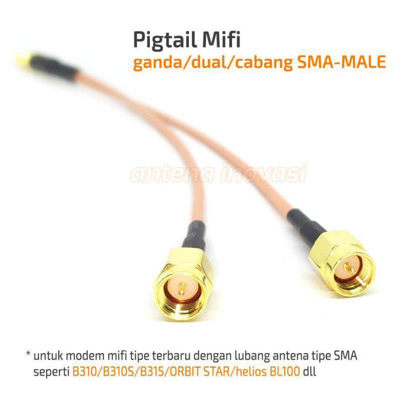 Pigtail orbit pro B310 B315 BL109 Dual sma male to sma female