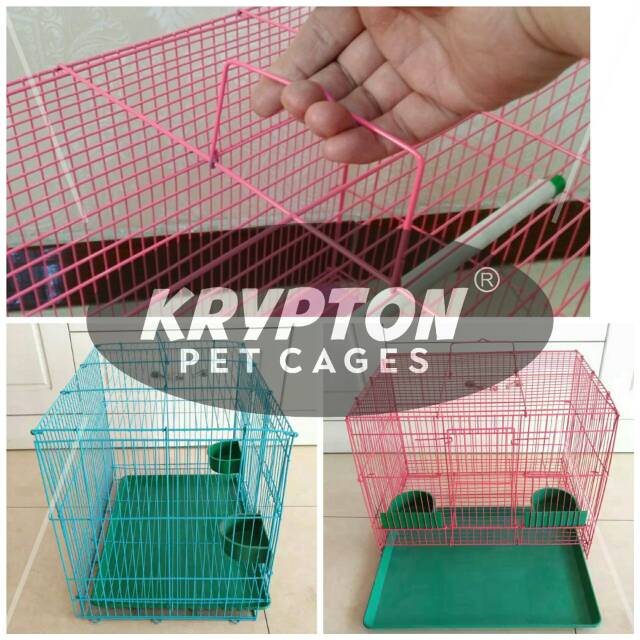 Kandang Burung, Sugar Glider, Kelinci, Hamster, Ternak, Umbaran - Besi Lipat Tebal