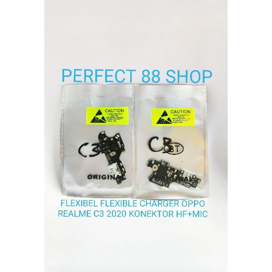 FLEXIBEL FLEXIBLE CHARGER OPPO REALME C3 2020 KONEKTOR HF +MIC Ori