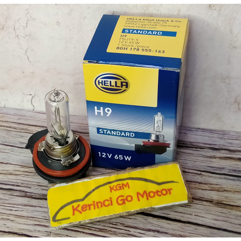 HELLA BOHLAM LAMPU HALOGEN H9 12V 65W 8GH 178 555 163