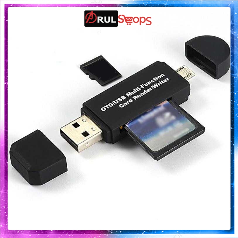 Centechia 2 in 1 OTG Card Reader SD/TF Card Micro USB 2.0 - USB30HS