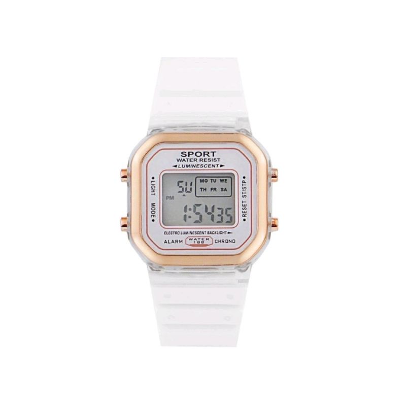 JAM TANGAN WANITA DIGITAL SPORT 1011 RUBBER STRAP jam ac