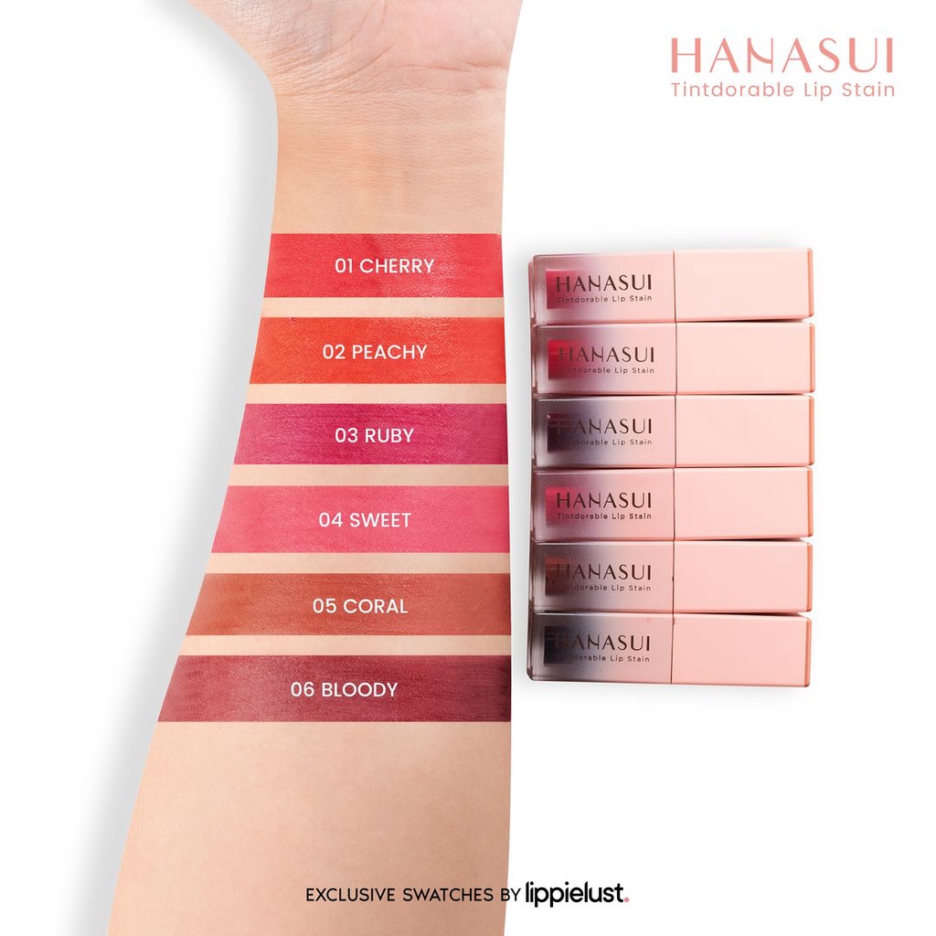 Hanasui Mattedorable Lip Cream | Matte Dorable LipCream Lipstick Cair Mate Hanasui | BOBA EDITION | TnT Beauty Shop-7