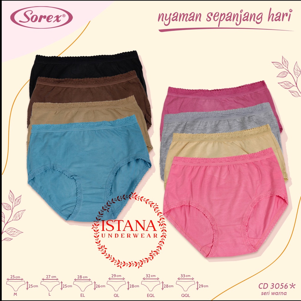 SOREX /CELANA DALAM WANITA / CD RENDA SOREX / 3056 SOREX ORI