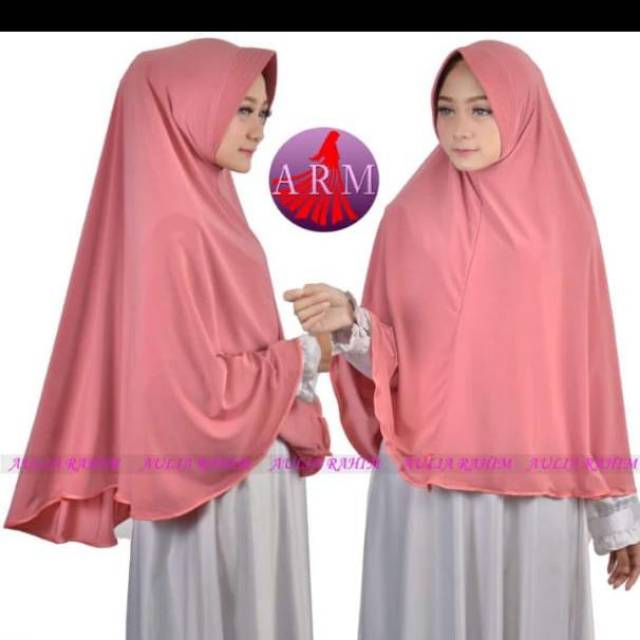 Real pict Jilbab bergo jumbo list pita jersey tebal premium