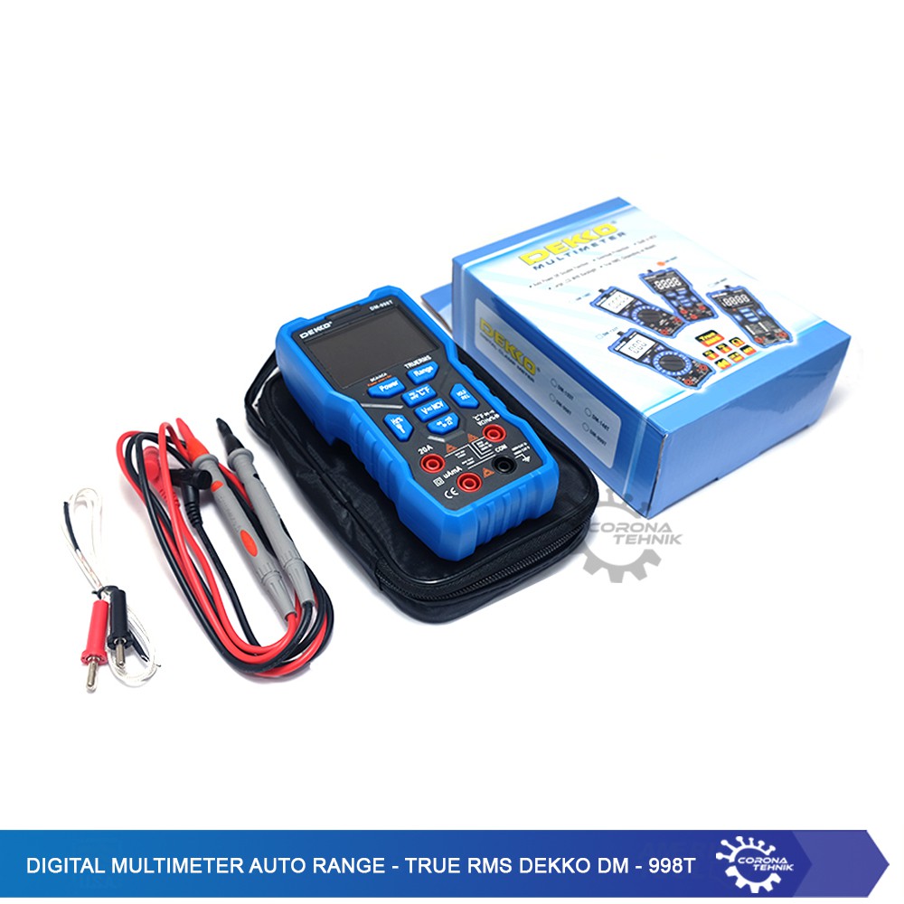 Digital Multimeter Auto Range - True RMS - Dekko DM-998T