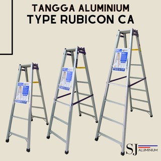 Tangga Lipat Aluminium Ladder Multifungsi Rubicon Silver CA / Orange