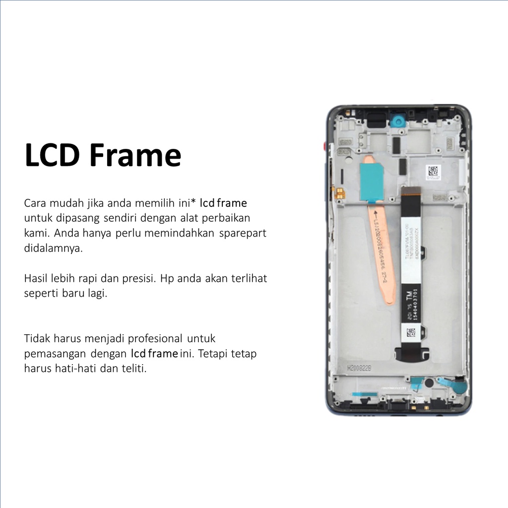 [ CHECK.ID ] LCD + FRAME POCOPHONE POCO X3 NFC / X3 PRO ORIGINAL