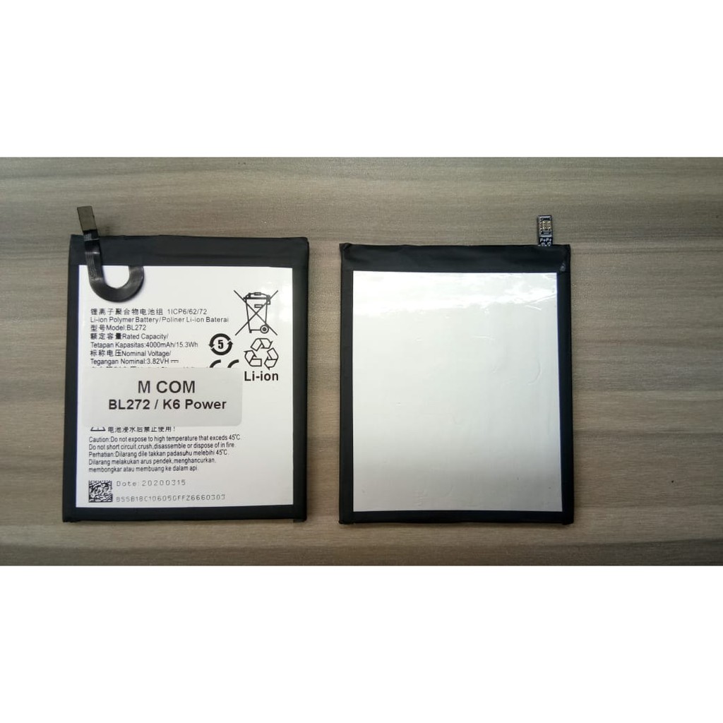 Battery Batre Baterai Mcom LENOVO Vibe K6 Power K33A42 BL272 BL-272 BL267 BL-267 K33A48