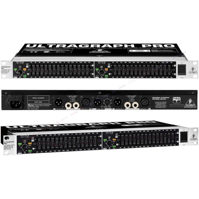 Behringer ULTRAGRAPH-PRO FBQ1502HD Dual Channel 15-Band Graphic EQ