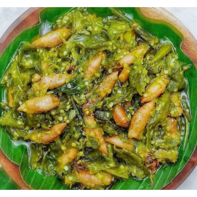 

Sambel ijo ( sambel teri cabai hijau, sambel bawang hijau)