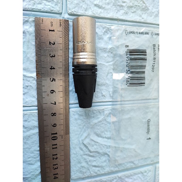 Jack Jeck Canon Male BMA AC3MM Jack XLR BMA Male ORI 3pin Cowok Canon XLR BMA High Quality Original