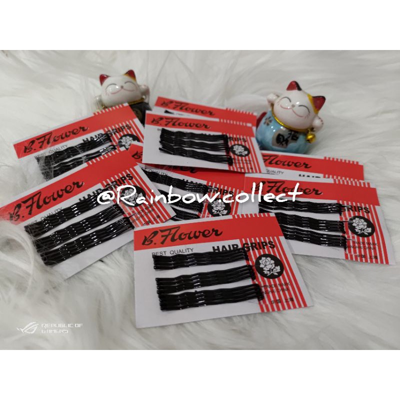 Jepit rambut pendek gerigi / jepit rambut sanggul / Hair Grips / Jepit lidi Pendek