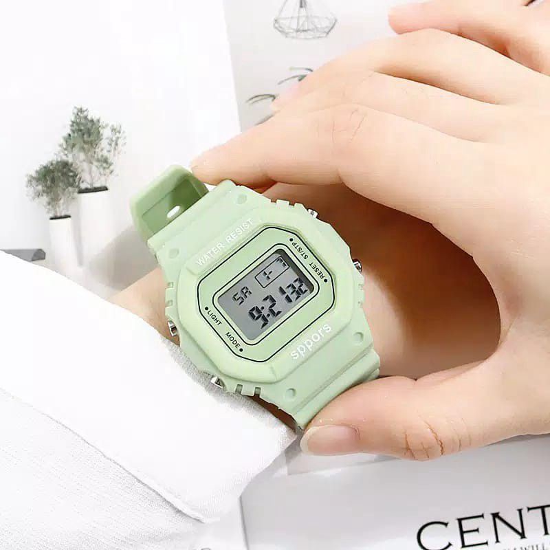Jam tangan sport anti air pria wanita jam digital