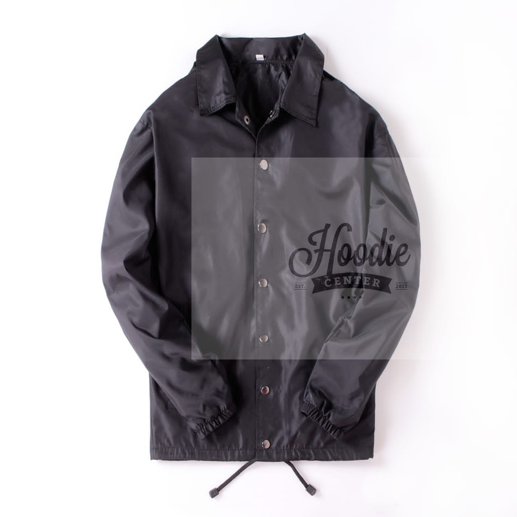 Jaket Coach Windbreaker Polos Waterproof Unisex Pria & Wanita