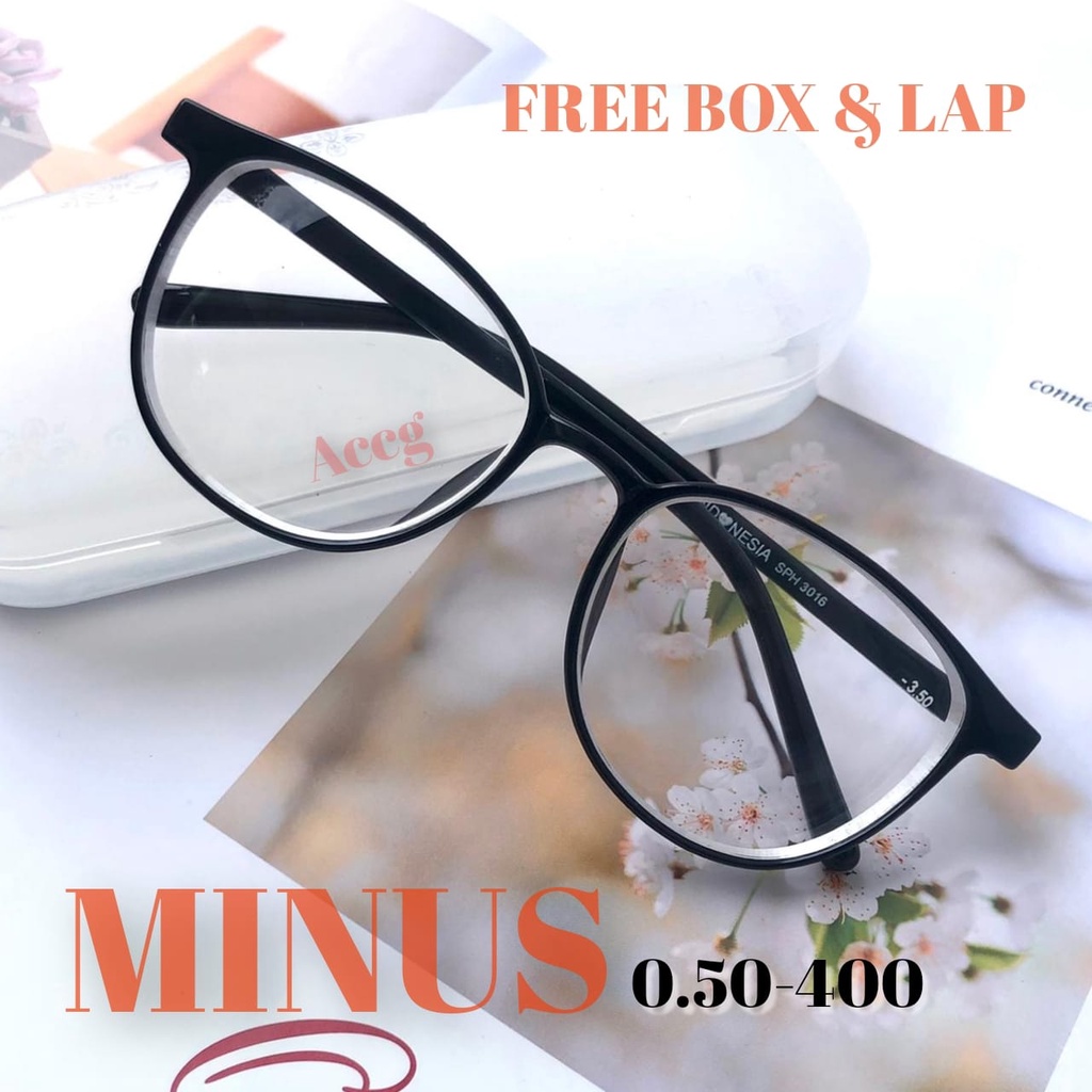 KACAMATA MINUS NEW OPTIK PRIA WANITA -0.50 - 4.00 READY STOCK TERBARU