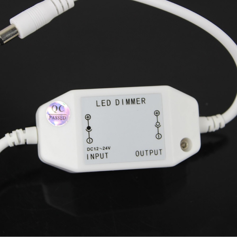 Zzz New 12V Manual Dimmer Kecerahan Ke Untuk Adaptor DC Untuk Lampu LED Satu Warna S