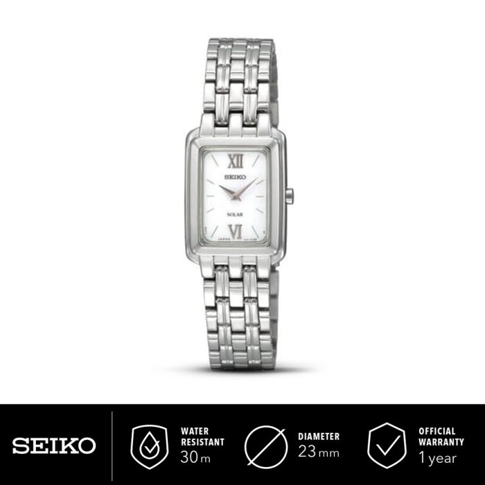 READY Jam Tangan Wanita Seiko Solar Stainless Steel SUP009P1 Original TERLARIS
