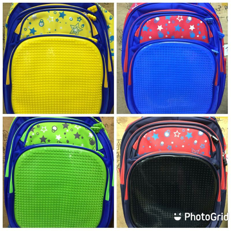 Tas Lego Anak SD / Tas Anak Sekolah SD Cowo Cewe / Ransel Lego SD / Tas Kreasi