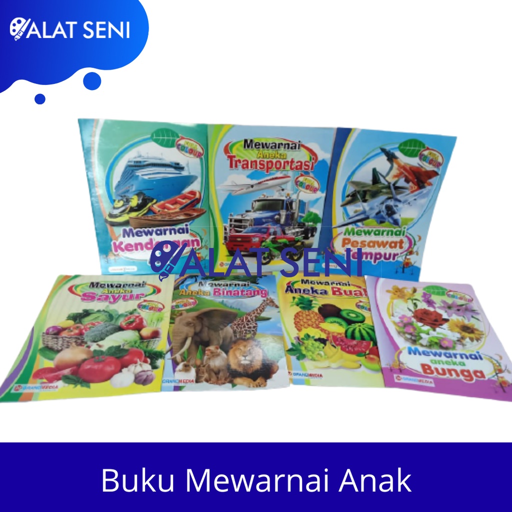 

Buku Mewarnai Anak TK PAUD Dengan Contoh Warna