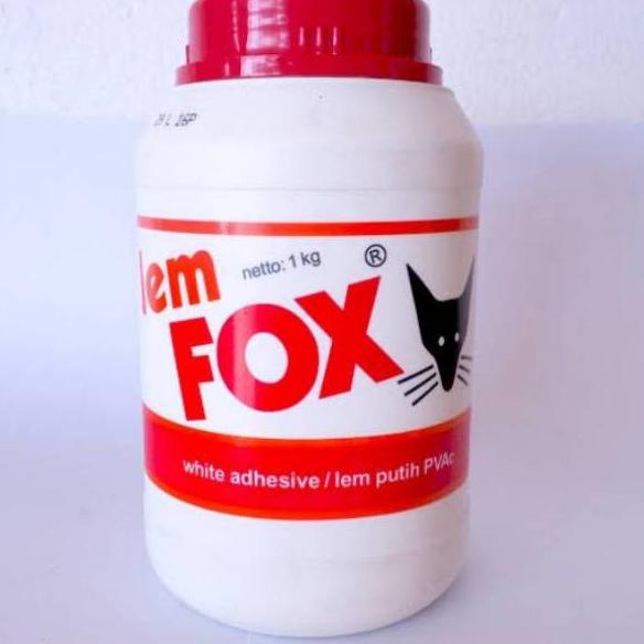 

Hot - Lem Fox Botol Lem Putih PVAC Lem Kayu Botol 1000 gram 1 Kg