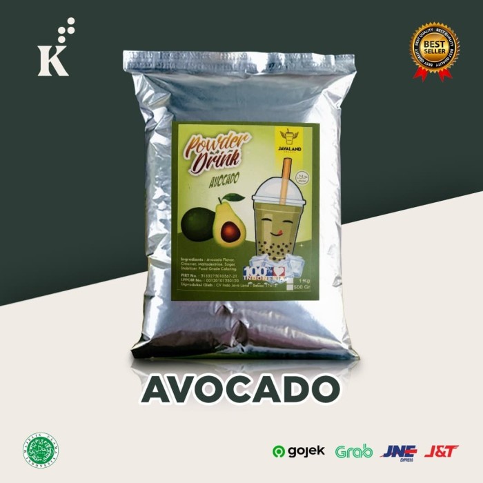 

(BISA COD) Bubuk Minuman Bubble Powder Drink Alpukat ORIGINAL Javaland 1kg