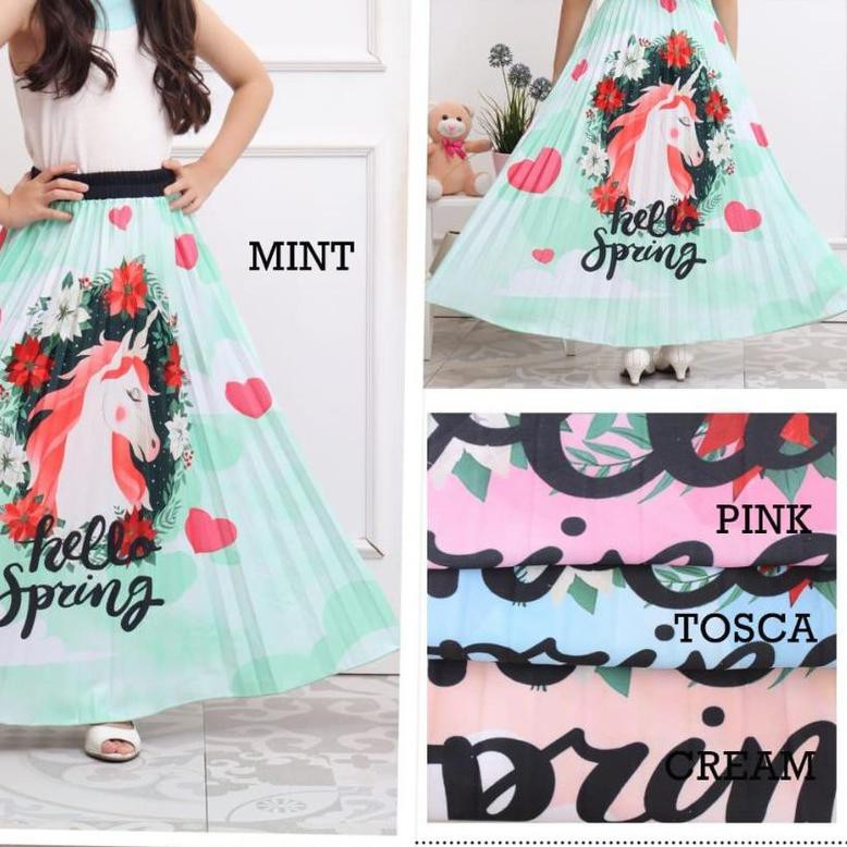 ☻ RR - ROK ANAK MURAH PRINTING PLISKET KARAKTER GAMBAR MOTIF WARNA LUCU ☺