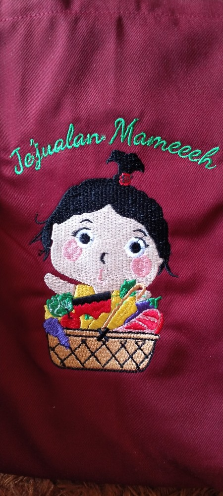 Apron Klasik + Custom Bordir Logo