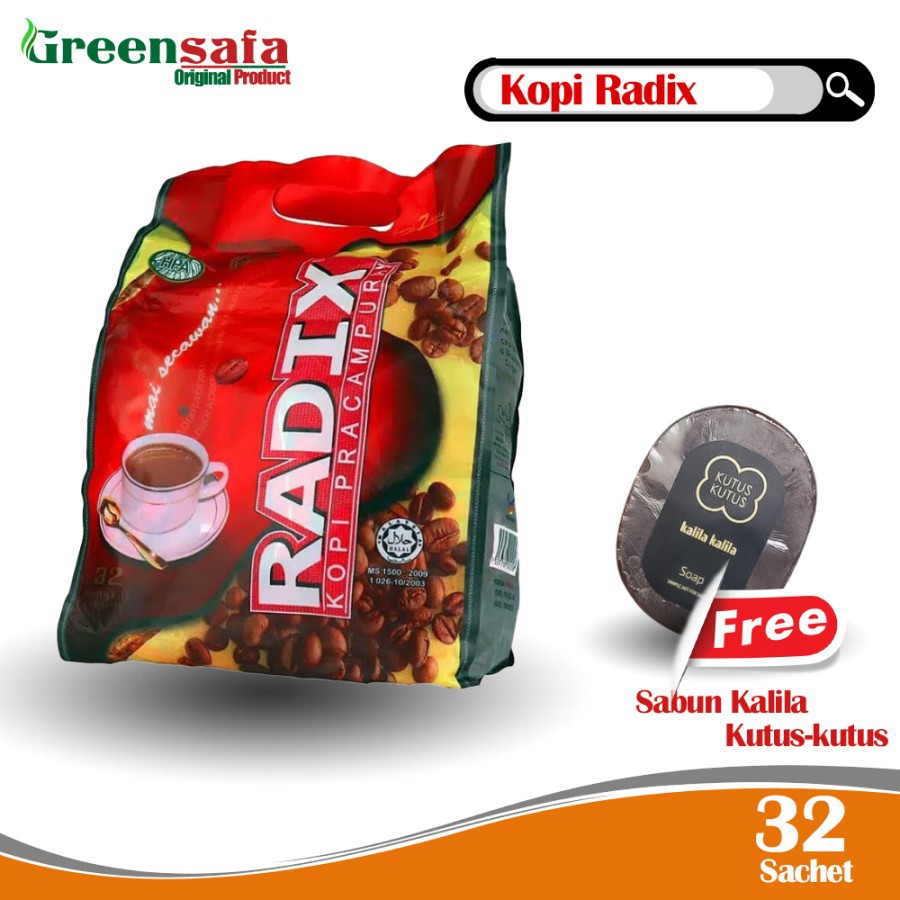 

Minuman Kesehatan Herbal Kopi Radix 32 Sachet HPA Asli Malaysia Premix