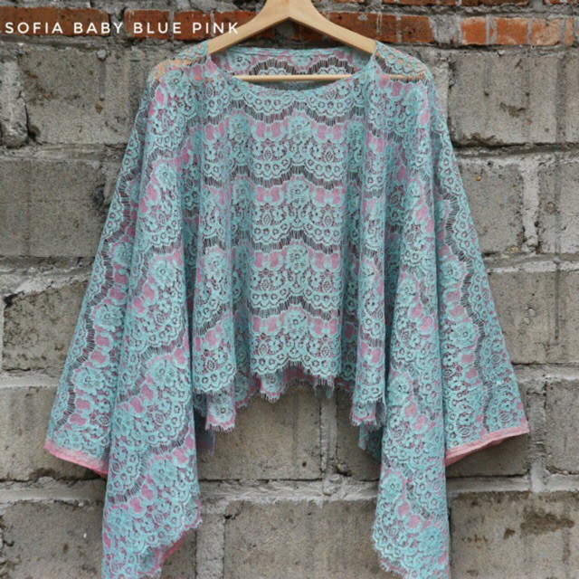 MURAH KAOS BAJU PIYAMA WANITA DRESS DEWASA /     Cape brokat sofia / brukat sofia two tone /