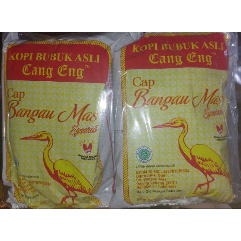 

Kopi bubuk Asli Cap Bangau Mas