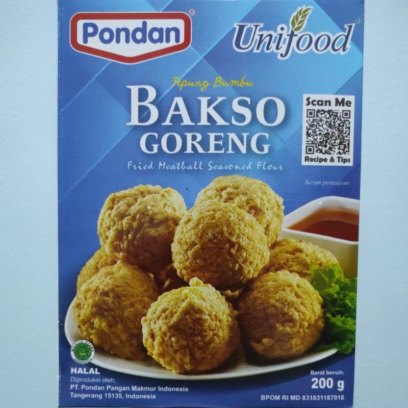 

Pondan Tepung Bumbu Bakso Goreng 200 gr