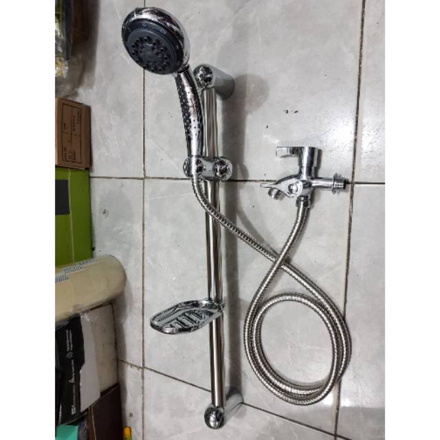 Paket shower tiang + kran cabang PROMO TERMURAH