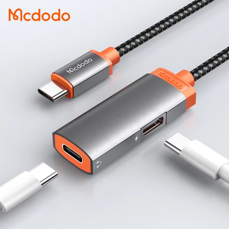 Mcdodo Audio Adapter Dual Type C to Type C Converter Headset CA-0520