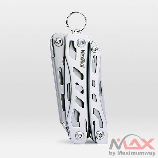 NexTool Pisau Lipat Multifungsi 10 in 1 Mini Knife Tool - KT5022 Warna Silver