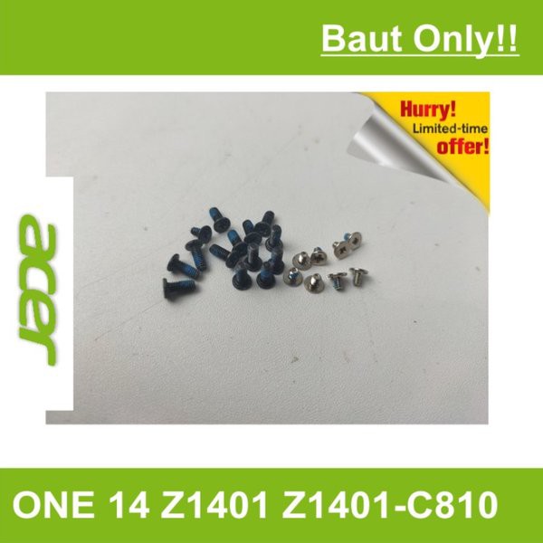 ET52  BAUT-AC-20 BAUT SEKRUP MUR SCREW ORI SET LAPTOP NOTEBOOK NETBOOK ACER ONE 14 Z1401 Z1401-C810