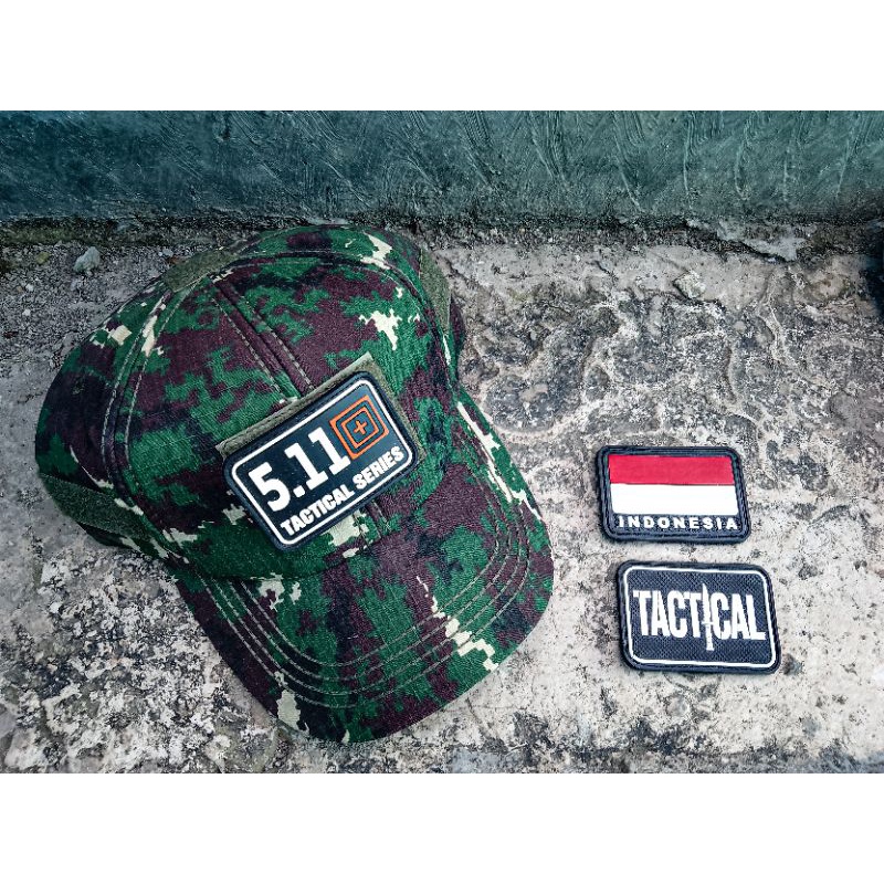 topi tactikal loreng NKRI velcro