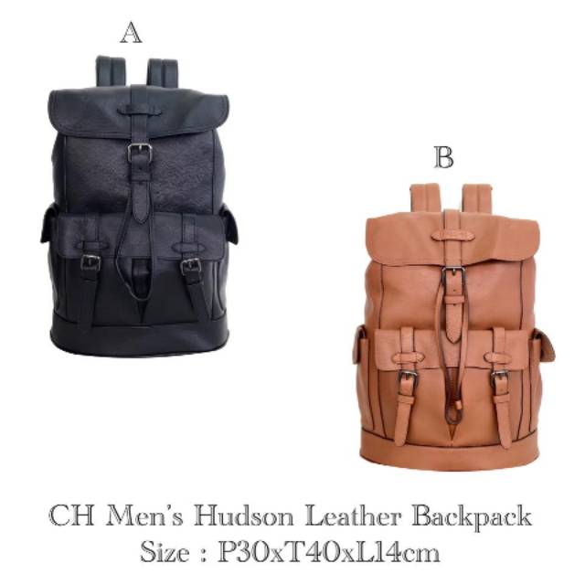 Promo Coach Men’s Hudson Leather Backpack