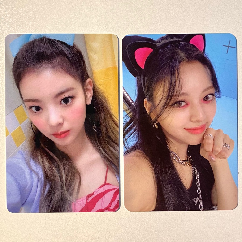 itzy lia yuna kucing meong appmus apple music ld lucky draw wd withdrama pc photocard