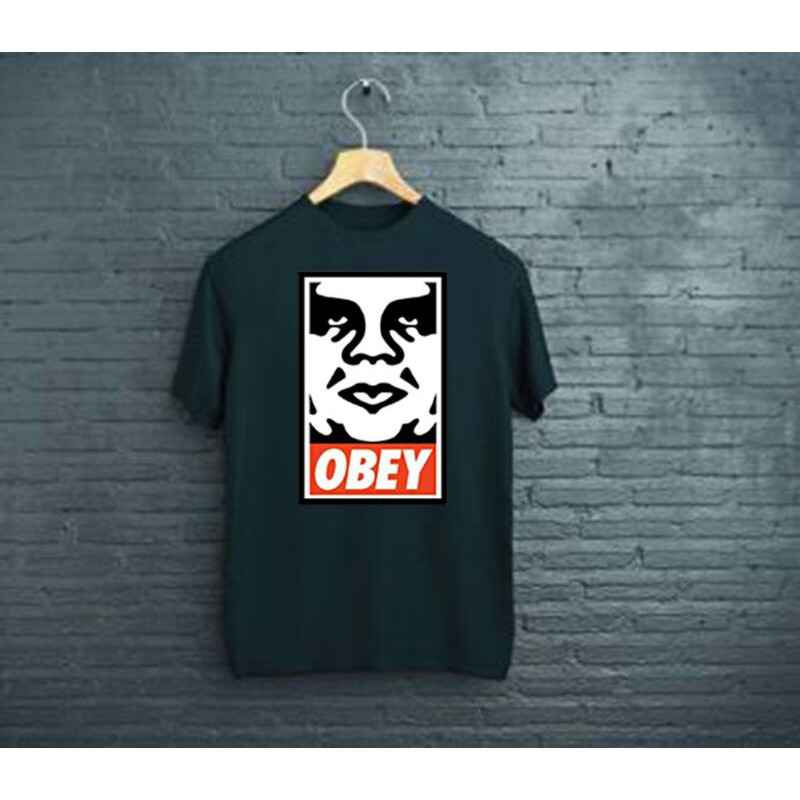Kaos Distro ORIGINAL Cotton Combed 30s | Black Obey