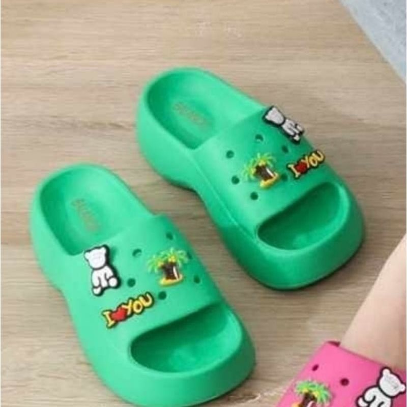 Sandal Balance Eva / Sandal wedges slide i love you