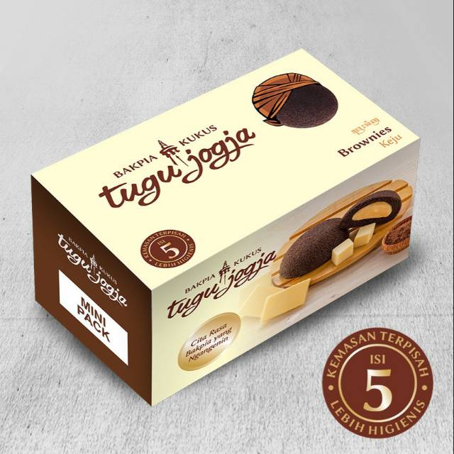 Ready Stok Bakpia Kukus Tugu Jogja Mini Pack Brownies Keju