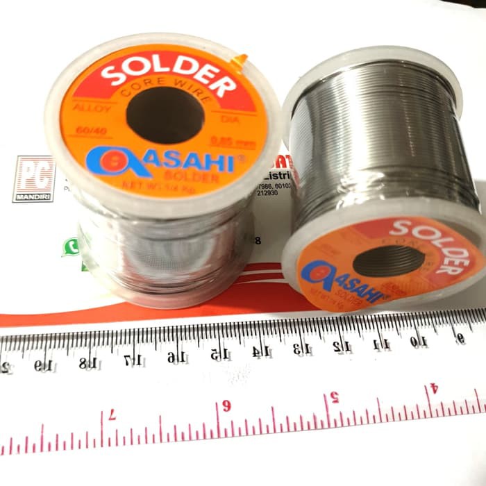 New Timah solder 1 rol 250 gram Merk ASAHI