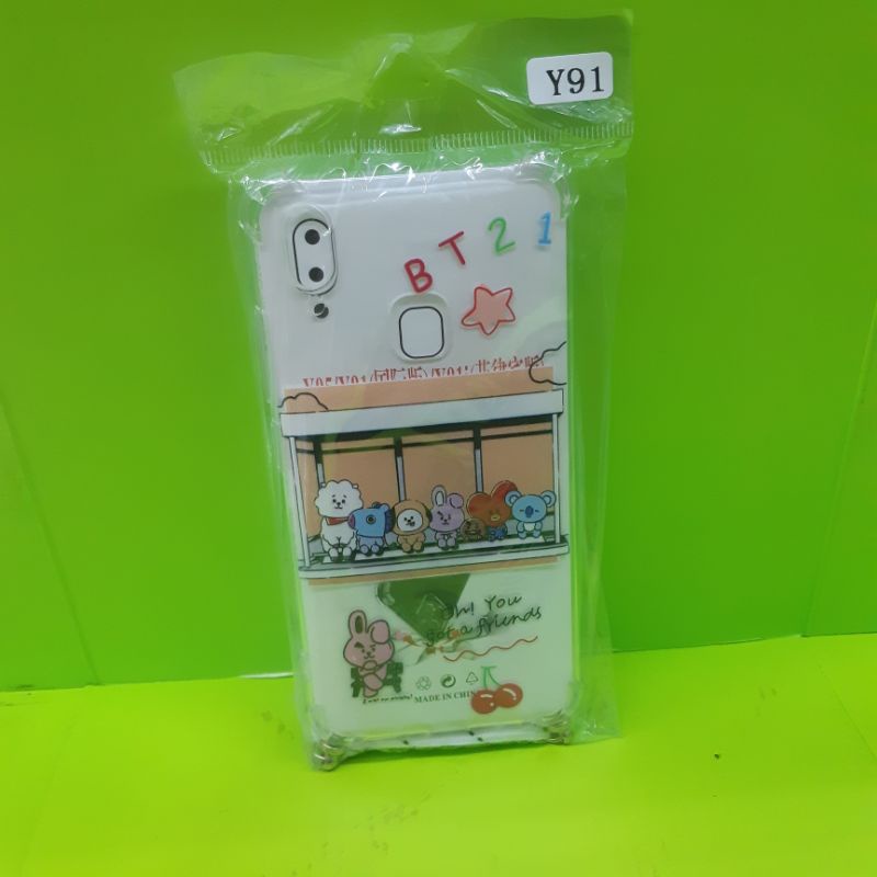 case gantung karakter bts vivo y91/y95