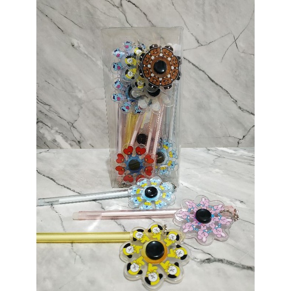 

[ 6pcs ] Pulpen Fancy Gantungan Spiner BTS B21