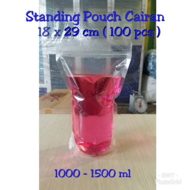 Standing Pouch 18 x 29 / standing pouch cairan / Standing pouch kpack